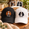 Custom Cavalier King Charles Spaniel Embroidered Cap – Personalized Dog Portrait Hat