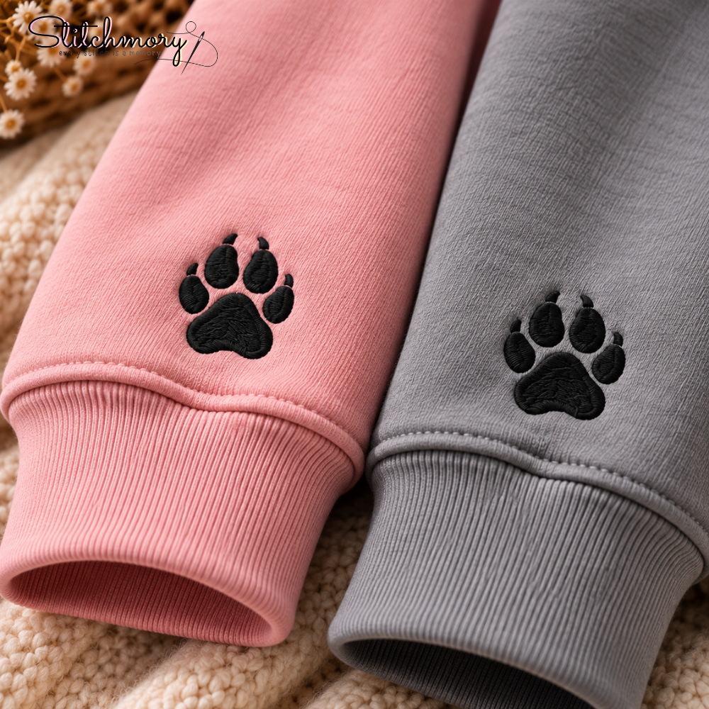 Custom Cavalier King Charles Spaniel Embroidered Sweatshirt – Personalized Dog Portrait Sweatshirt