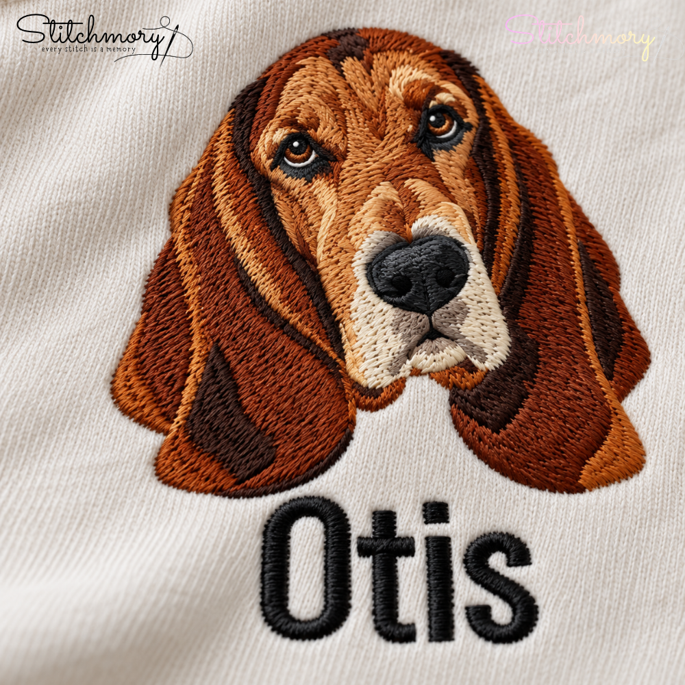 Custom Dalmatian Dog Portrait Embroidered Sweatshirt – Personalized From Your Dog Photos