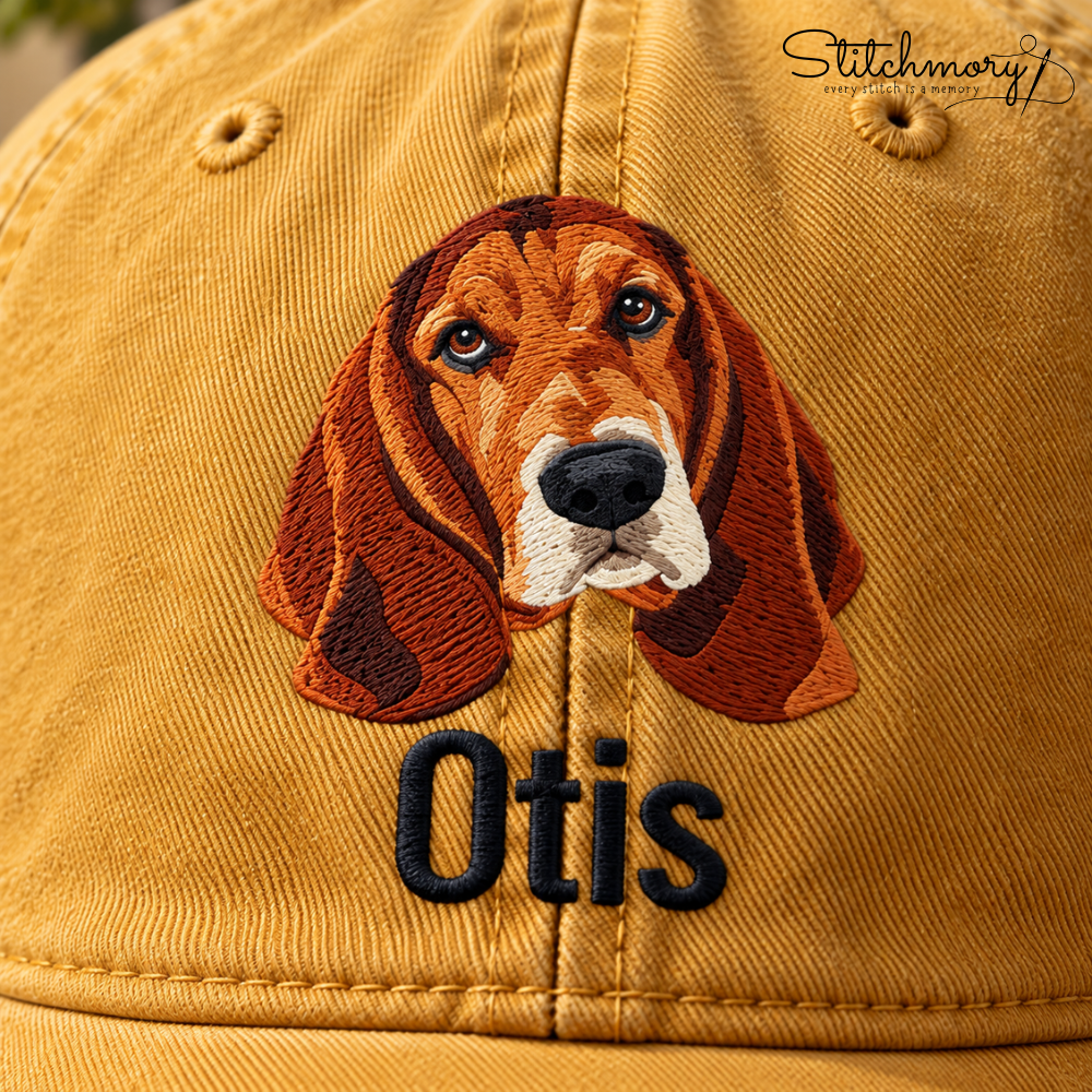 Custom Dalmatian Portrait Embroidered Baseball Cap – Personalized Dog Photo & Name Hat
