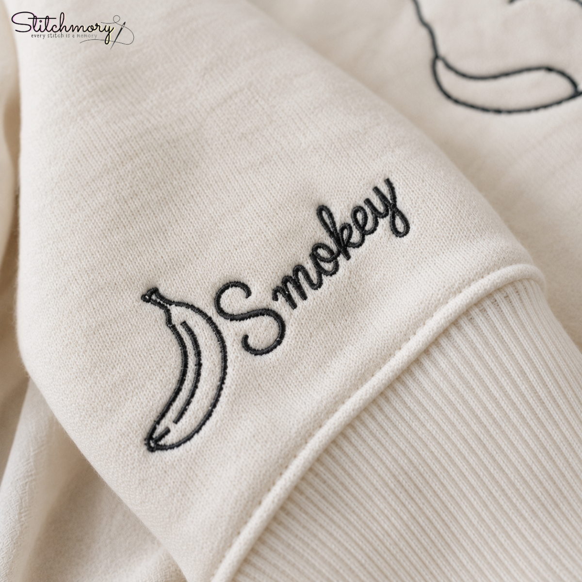 Custom Funny Cat Moment Embroidered Sweatshirt, Personalized Cat Portrait with Name