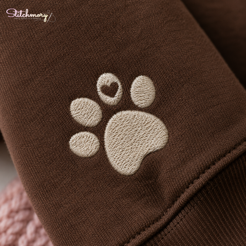 Personalized Bernese Mountain Dog Varsity Embroidered Sweatshirt with Name & EST Year, Custom Pet Portrait