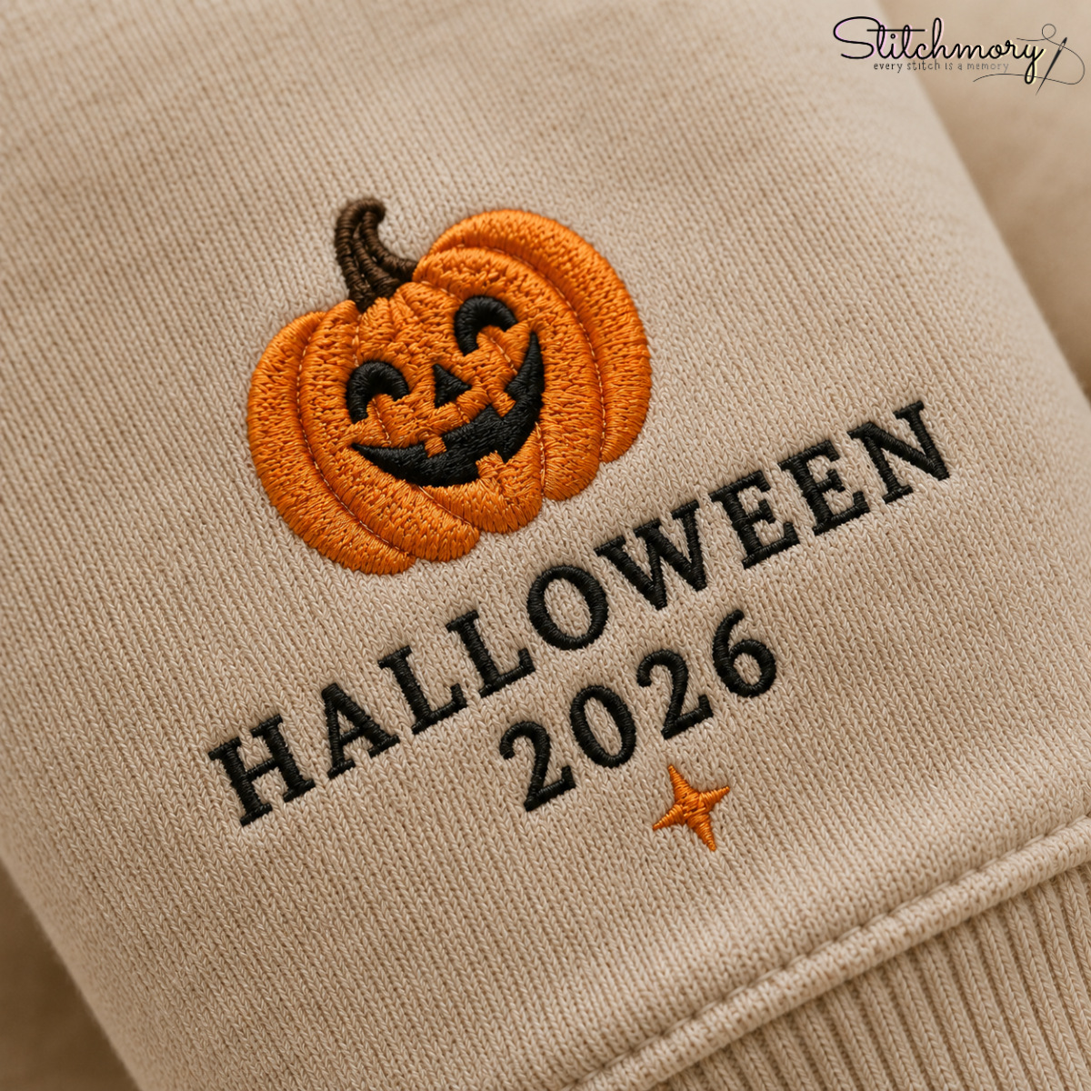 Personalized Halloween You and Your Pet Photo Embroidered Sweatshirt, Custom Pet Portrait Crewneck