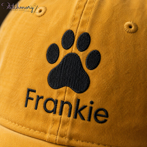 Personalized Pet Embroidered Cap with Custom Name & Icon | Dog & Cat Lover Gifts