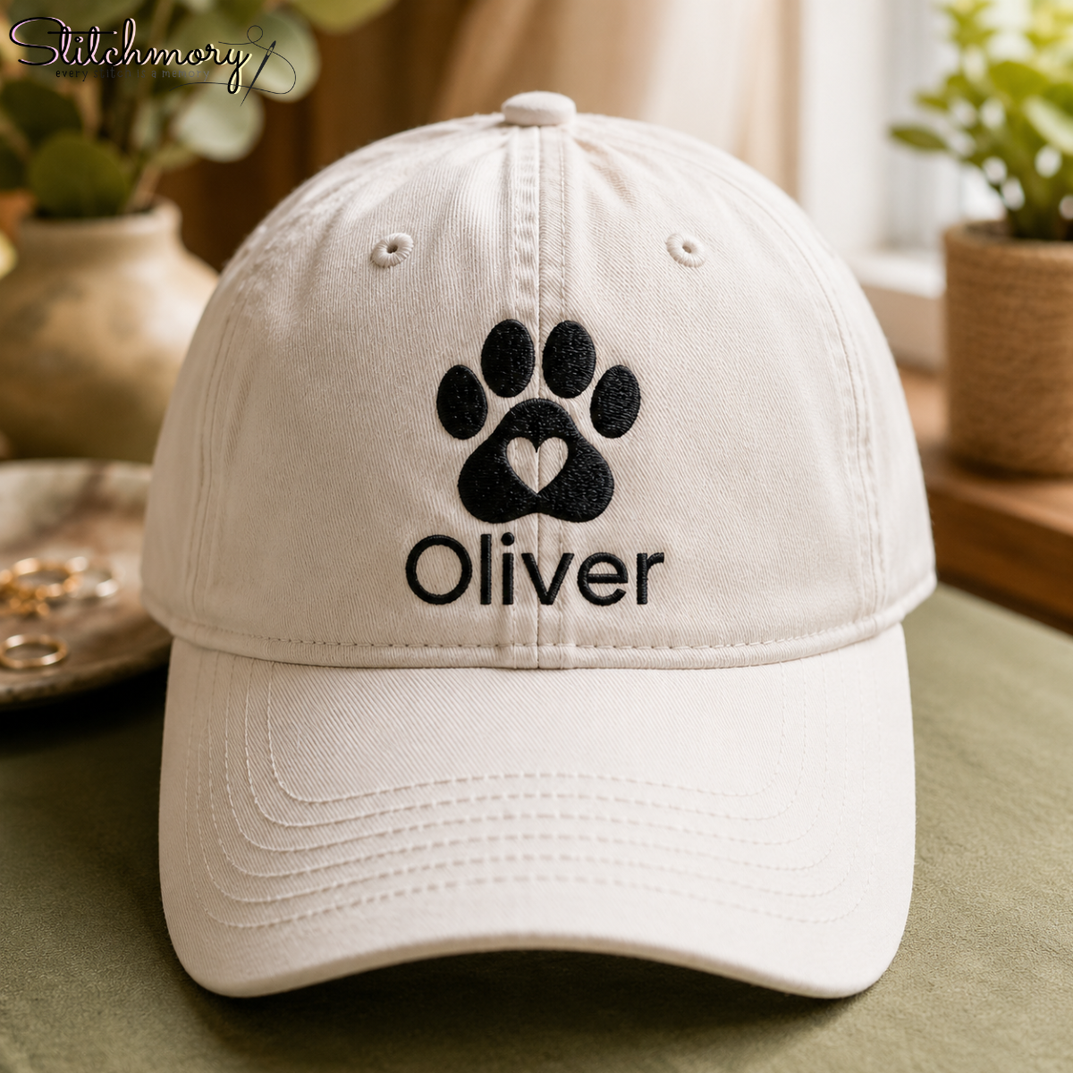 Personalized Pet Embroidered Cap with Custom Name & Icon | Dog & Cat Lover Gifts