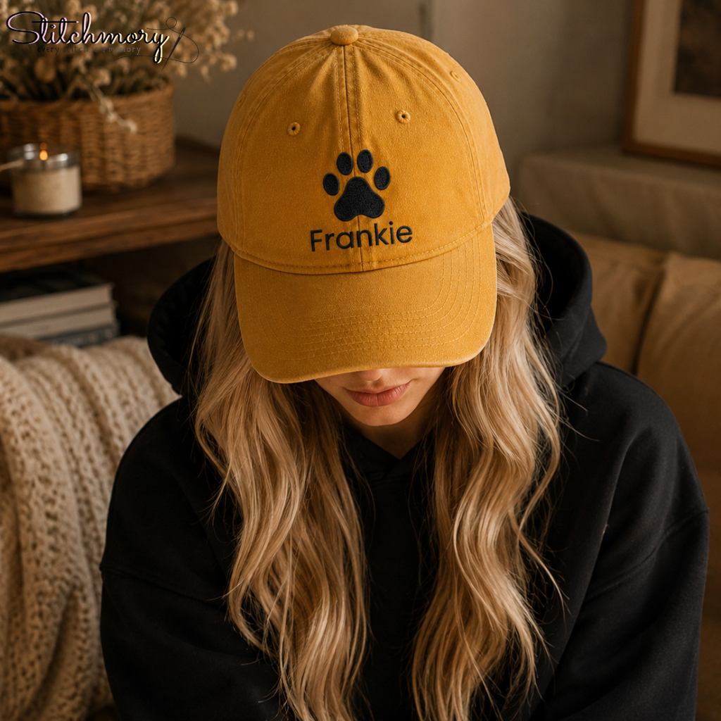 Personalized Pet Embroidered Cap with Custom Name & Icon | Dog & Cat Lover Gifts