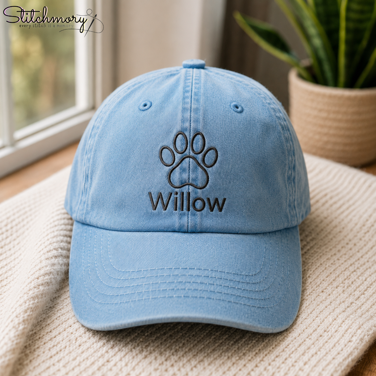 Personalized Pet Embroidered Cap with Custom Name & Icon | Dog & Cat Lover Gifts