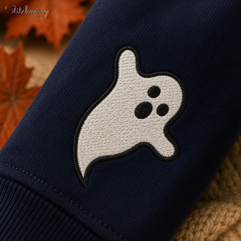 Personalized Trick or Treat Pet Embroidered Sweatshirt, Custom Halloween Pet Pumpkin Sweatshirt with Name