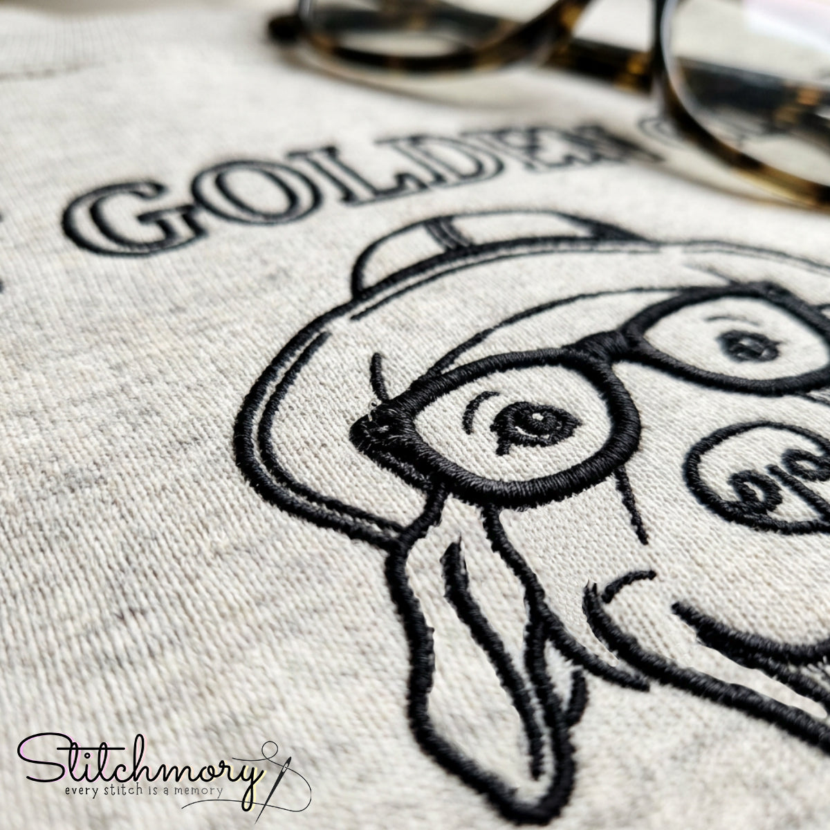 Salty Golden Club Custom Golden Retriever Embroidered Sweatshirt, Personalized Dog Sweatshirt