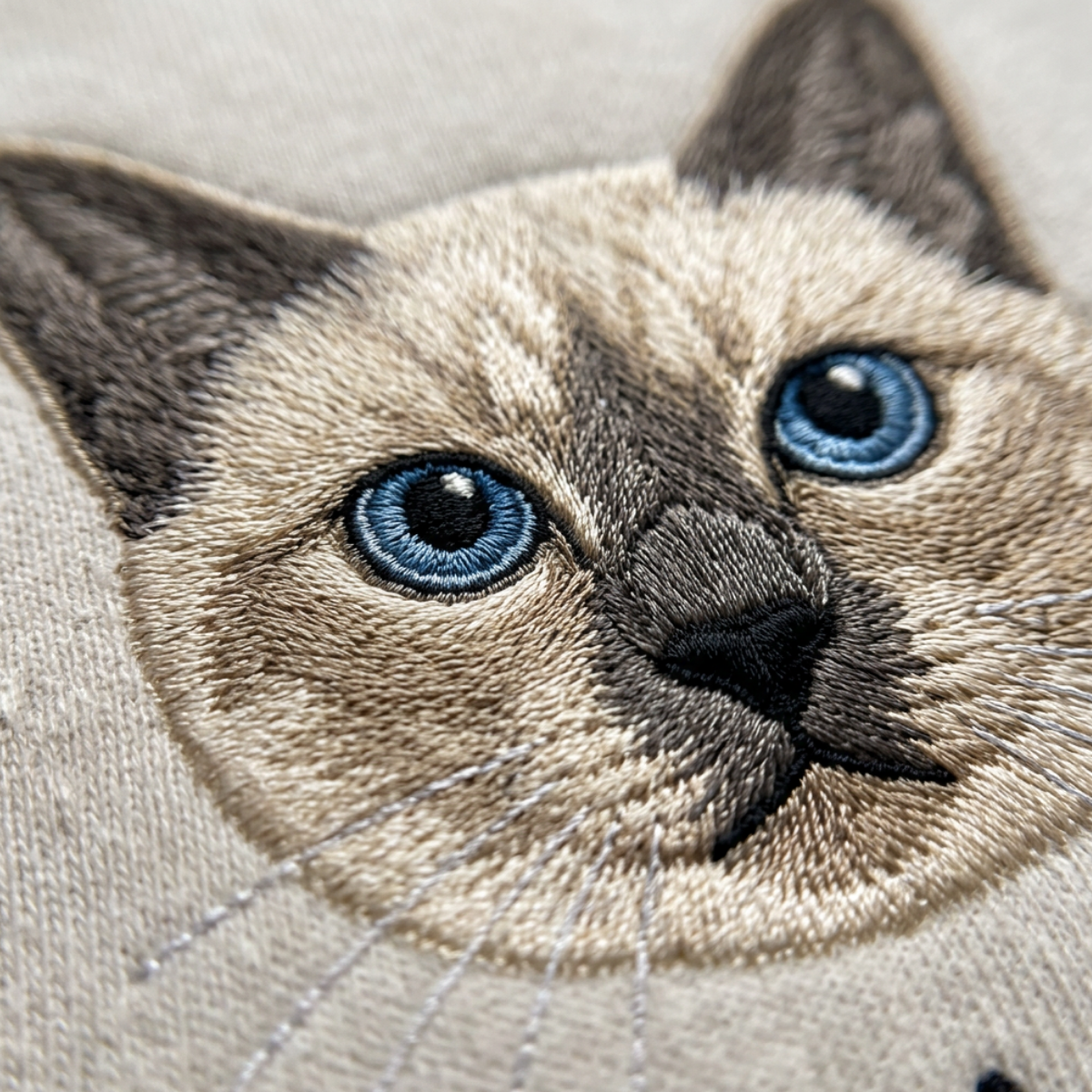 Personalized Pet Portrait Embroidered Sweatshirt, Little Boss Cat, Custom Pet Embroidery, Cat Mom Gift